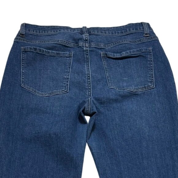 Harper Heritage Womens Jeans Size 30 Short Blue Denim Distress Frayed Ankle Hem - Picture 4 of 11